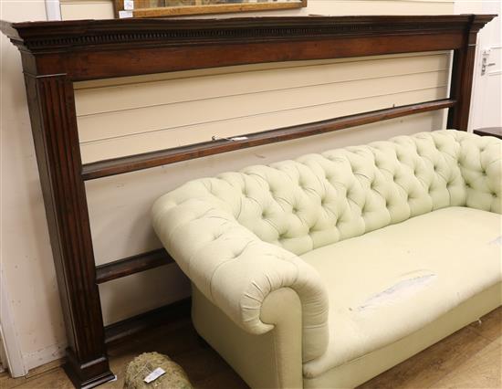A George III oak plate rack, W.7ft8in. H.4ft5in.
